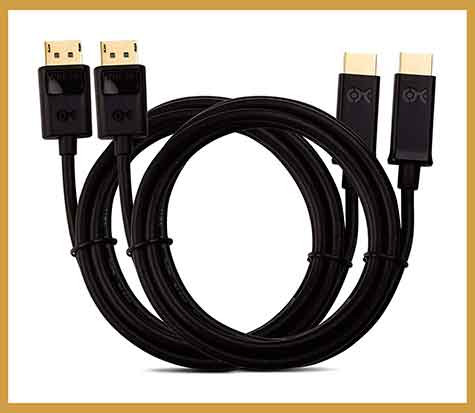 Cable Matters Unidirectional DisplayPort to HDMI Cable 35 ft, Gold-Plated  DP to HDMI Cable, Display Port to HDMI Adapter Cable, 35 Feet